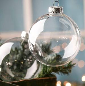 Christmas Balls Ball Clear Transparent Wholesale Decoration Plastic Christmas Balls Hanging Christmas Ball