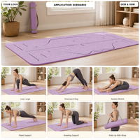 Tapis de yoga en caoutchouc naturel PU noir ovale grand format, antidérapant, absorbant la transpiration, imprimé animal, personnalisable avec logo, vente en gros, fabriqué en Chine