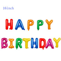 13 pièces de ballons en aluminium imprimés à carreaux de 16 pouces pour décorations de fête d'anniversaire, lettres de l'alphabet, bannière de baby shower