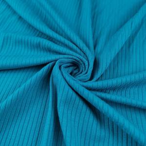 Hoogwaardige 220gsm 95% Rayon 5% Spandex rib textiel 4*2 rib French Terry vierweg stretch stof voor T-shirts - Product Image 1