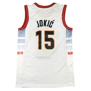 <span class=keywords><strong>Denver</strong></span> para Hombre # Camiseta de Baloncesto Nikola <span class=keywords><strong>Jokic</strong></span> Número 15, Logos Bordados en 3D, Edición Clásica Ciudad, Uniforme Cosido, Transpirable y de Secado Rápido - Product Image 4