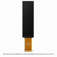 شاشة LCD مستطيلة مقاس 3.99 بوصة بدقة 400×960 وتقنية IPS وسطوع 500 نيت مع واجهة MIPI RGB SPI و40 دبوسًا، رفيعة للغاية بسمك 2.15 مم لعرض نقاط البيع المحمولة
