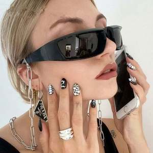 Gafas de Sol Steampunk Personalizadas con Logotipo, Moda 2022, para Hombre y Mujer, Negras, Plateadas, Espejo, Punk, Ciclismo, Deportes - Product Image 3