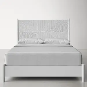 Набор для спальни Combohome белого цвета-4 предмета мебели для спальни, европейская современная кровать размера «<span class=keywords><strong>Queen</strong></span>-size» - Product Image 3