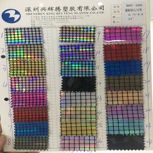 30cm x 135cm <span class=keywords><strong>rollo</strong></span> láser punto redondo y rejilla imitación cuero <span class=keywords><strong>polipiel</strong></span> tela cuero sintético para Diy hacer bolsos zapatos artesanías - Product Image 6