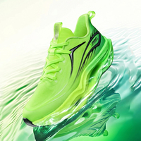 Chaussures de sport pour hommes, baskets légères avec amorti rebondissant, semelle intermédiaire en mousse popcorn, empeigne en mesh respirant, semelle extérieure en caoutchouc antidérapante
