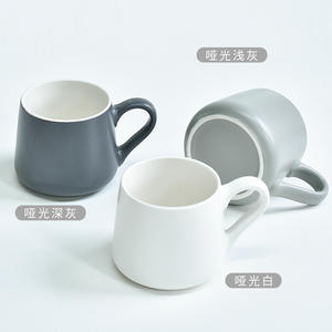 Liling Ceramic <b>Mug</b> 301-400ml Matte Minimalist Design Solid Color For General Use Business Gift - Product Image 5