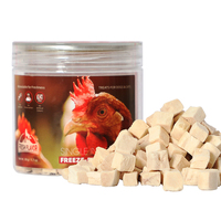 Cubes de poulet lyophilisés en gros pour animaux de compagnie, friandises lyophilisées pour animaux, cubes de poitrine de poulet lyophilisés, friandises lyophilisées pour chats