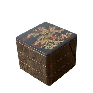 We supply Japanese-style wood grain bento <b>boxes</b>, cafeteria <b>lunch</b> <b>boxes</b>, sushi <b>boxes</b>, 6-<b>compartment</b>, nutritious, portable, - Product Image 1