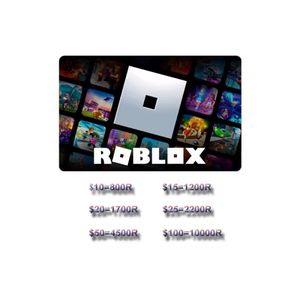 Tarjeta de Regalo <span class=keywords><strong>Roblox</strong></span> Personalizada Exclusiva, Plástica o Digital, de 200/400/800/1700/2000/2200/4500 <span class=keywords><strong>Robux</strong></span>, con Colores Variados - Product Image 1