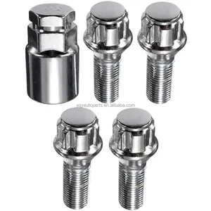 Wheel Bolt Top Quality Lock Wheel Bolts M12 X 1.5 M14x1.5 Stainless Steel Bolts And Lock Nuts