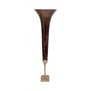 Vaso Alto in Vetro Scultoreo, Vaso Decorativo Contemporaneo per Fiori, per Soggiorno, Casa e Ufficio - Product Image 3