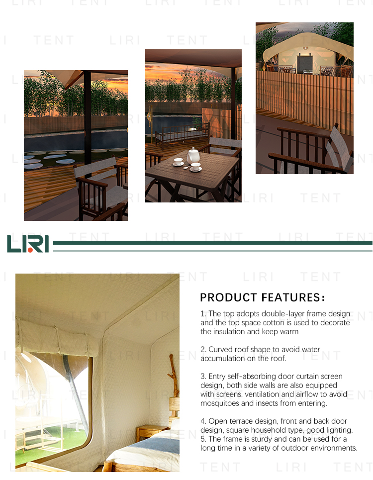 Waterproof Winter Glaming Hotel Luxury Cabin Hawaii Square Jungle Tents