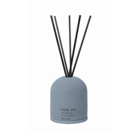 Uobobo Diffuseur de chambre Diffuseur d'anches en céramique Bouteille d'aromathérapie Couvercle en céramique Diffuseur d'anches en verre