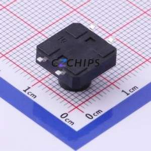 TS-1003S-BR08516 Tactile Switch SMD-4P,12x12mm Switch Single Pole Single Throw Round Button 1.6N Vertical Mount - Product Image 2