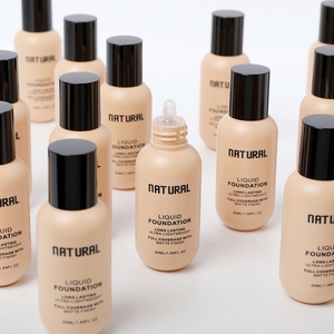 Etichetta privata personalizzata 50 colori Vegan Waterproof Full Coverage Matte Fond De Teint Concealer Makeup fondotinta liquido con pennello - Product Image 6