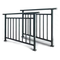 Système de garde-corps pour balcon, escalier et terrasse en acier galvanisé, fer et aluminium, anti-corrosion, pour intérieur, avec couleur personnalisée