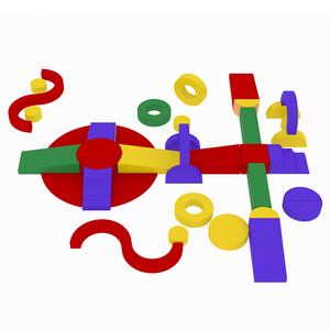 Aire de jeux intérieure pour bébés, centre de jeux intérieur, ensemble d'équipements de jeu souple pour l'escalade et les fêtes, équipement de jeu souple - Product Image 1