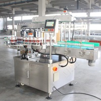 Applicateur d'étiquettes automatique LWT pour surfaces supérieures de bouteilles métalliques, cartons, verre, bois, haute productivité, machine en acier inoxydable