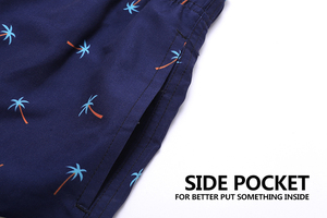 <strong>Dissolveable</strong> Boardshorts Double Swimming Men's <strong>Swim</strong> <strong>Trunks</strong> Quick Dry Beach Shorts With Zipper Pockets and Mesh Lining - Product Image 4