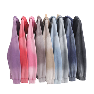 Custom Men's 100% Cotton 340 GSM Hoodie Blank Drop-Shoulder Oversized Pullover Heavyweight French Terry Hoodie - Product Image 1