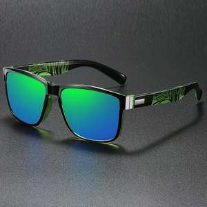 Lunettes de soleil polarisées carrées UV400 avec branches colorées, style vintage 2025, personnalisables avec logo, pour la conduite et la pêche, pour hommes et femmes - Product Image 5