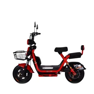 Adult Electric Moped 48V 350W Scooter Disc Brake Motorcycle With Roof Trade Electric Dirt Bike Motorcycle With 2 Wheels