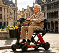 Trottinette pliable portable pour l'extérieur, scooter de mobilité avec batterie de qualité aéronautique pour le parc, la rue et les trajets quotidiens
