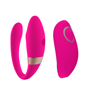 Vibrador inalámbrico <span class=keywords><strong>en</strong></span> forma de U para mujer, masajeador erótico de punto G, doble vibrador de silicona, Juguetes sexuales para parejas - Product Image 5