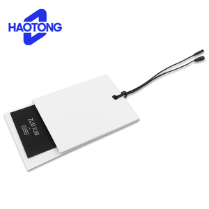 Tùy chỉnh hình chữ nhật thiết kế nổi tông quần áo treo thẻ với logo thương hiệu cho hàng may mặc - Product Image 1