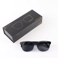 Gafas WS Grises Clásicas y Modernas Unisex de Montura Completa con Lentes Ópticas, Patillas Inteligentes Reemplazables, Audio Inteligente Adaptativo para Uso Diario