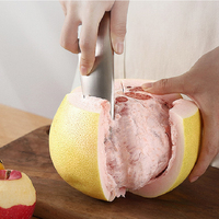 Éplucheur de légumes et de fruits intégré en acier inoxydable, coupe-éplucheur tout métal durable pour pommes, carottes, melons, pommes de terre