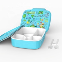 Vente chaude d'usine Boîte à bento de haute capacité pour enfants Boîte à lunch en plastique étanche avec couvercle en plastique