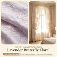 Tissu Jacquard Brocart 100% Polyester Écologique, Poids Moyen, Teint, Durable et Élégant, Largeur 98 pouces pour Rideaux et Textiles de Maison
