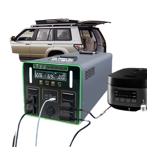 สถานีไฟฟ้าพกพา 220V แบตเตอรี่ LiFePO4 สำหรับเก็บพลังงานกลางแจ้ง ใช้สำหรับตั้งแคมป์ รถยนต์ และสำรองไฟบ้าน - Product Image 1