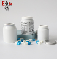 Boîtes d'emballage en aluminium personnalisées pour compléments alimentaires, boîtes en métal pour vitamines, flacons de pilules en métal, flacons de pilules avec bouchon à vis