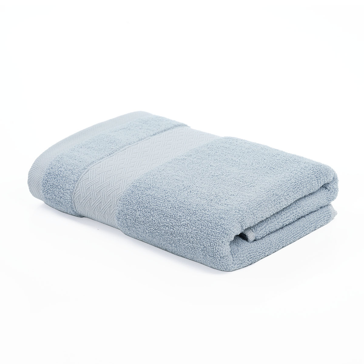 ผ้าเช็ดตัวผืนเล็กลายทอ [สีน้ำเงิน]