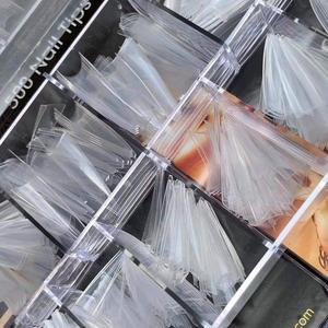 500 <span class=keywords><strong>Uñas</strong></span> Postizas Transparentes/Naturales <span class=keywords><strong>para</strong></span> Práctica y Exhibición, Forma <span class=keywords><strong>de</strong></span> Ataúd Delgada - Product Image 6