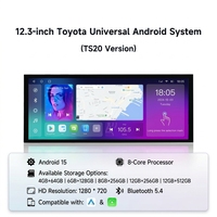 Reproductor de DVD para Auto KZS de 12.3 Pulgadas, 12+512G, Pantalla MP5 Portátil, Estéreo, CD, Android, Carplay, para Toyota Camry 2012-2014