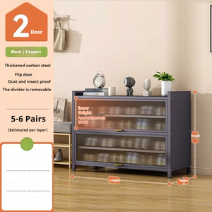 Armoire à <span class=keywords><strong>chaussures</strong></span> en acier Durable grande capacité <span class=keywords><strong>chaussures</strong></span> étagère de rangement de <span class=keywords><strong>chaussures</strong></span> en métal organisateur armoire porche casiers pour salon - Product Image 4