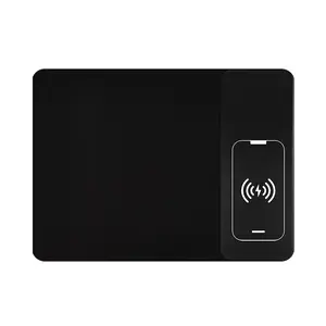 New Wireless Charging Mousepad Office Business 15W Charging Desk Mat Gift Mousepad