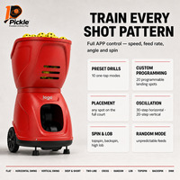 Lanceur de balles automatique pour pickleball, capacité de 80 balles, vitesse de 20 à 90 km/h, contrôle par application, vitesse de lancer réglable, f-PP SMART PRO