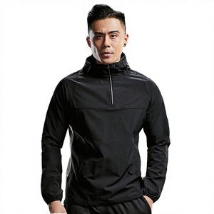 Chaqueta Casual Ligera para Hombre, Media Cremallera, Antiestática, Poliamida, Cinturón, Otoño, Manga Larga, Deportiva - Product Image 2