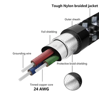 Mehrere Längen 0,5M-30M 3,5MM Koaxial-Verlängerungskabel mit Vergoldeten PVC-Steckern, Rotes Stereo-Audio-Aux-Kabel für Mobiltelefone und Kopfhörer