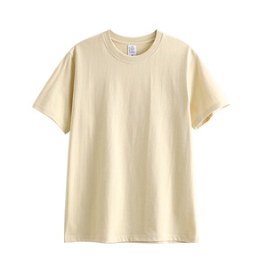 T-shirt en coton tubulaire lourd de qualité supérieure 270gsm T-shirt en tricot tubulaire 3D avec côtés sans couture - Product Image 2