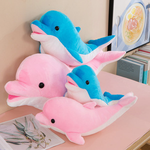 Bán Buôn Sang Trọng Biển Động Vật Đồ Chơi Màu Hồng Màu Xanh Cá Heo Nhồi Bông Cá Heo Ngủ Gối - Product Image 2