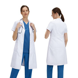 Uniforme médico <span class=keywords><strong>de</strong></span> bata blanca <span class=keywords><strong>de</strong></span> gama alta, uniforme <span class=keywords><strong>de</strong></span> <span class=keywords><strong>trabajo</strong></span> <span class=keywords><strong>de</strong></span> cirugía plástica oral y dental y médico estético, abrigo blanco - Product Image 4