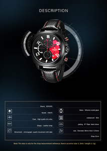 Montre à quartz pour homme <span class=keywords><strong>Yty</strong></span> SN015 avec cadran à aiguilles, fonction chronographe, résistance à l'eau 30M, style professionnel - Product Image 4
