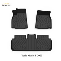 Tapis de sol de voiture sur mesure, fabrication OEM, respectueux de l'environnement, imperméable, pour Tesla Model S 2023, sans odeur, en TPE