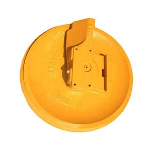 MITNIK Dozer bagian Undercarriage <span class=keywords><strong>Idler</strong></span> <span class=keywords><strong>D3C</strong></span> D4D <span class=keywords><strong>Idler</strong></span> Pulley D4H D5B 35MnB bahan kuning/hitam suku cadang mesin konstruksi - Product Image 1